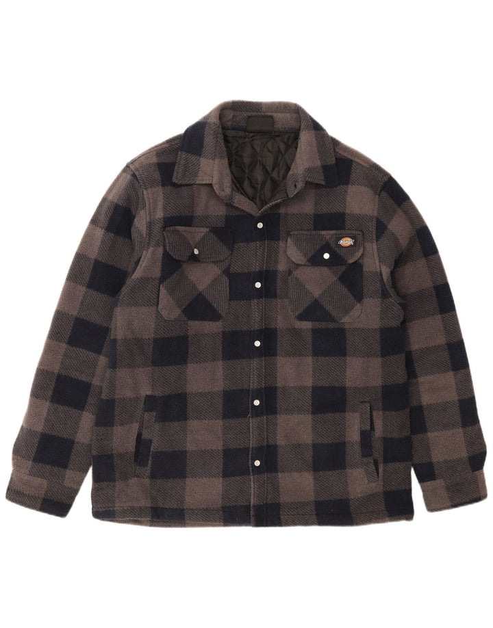 Dickies Camisa de franela de leñador para hombre Poliéster a cuadros azul marino grande