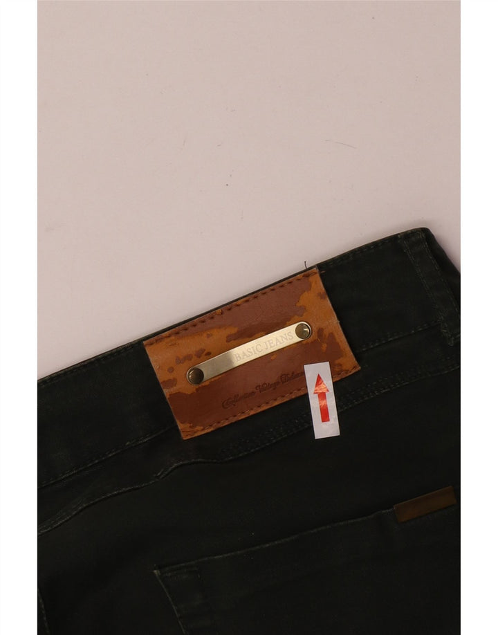 Zara Mujer Crop Slim Jeans EU 40 Medium W30 L24 Verde
