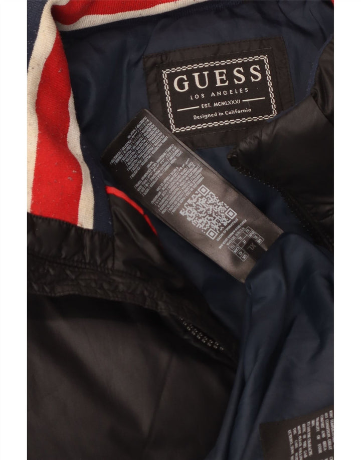 Guess Chaqueta Acolchada Hombre UK 42 XL Poliéster Negro