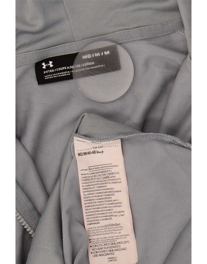 Under Armour Sudadera con capucha y cremallera para hombre Poliéster color block gris medio