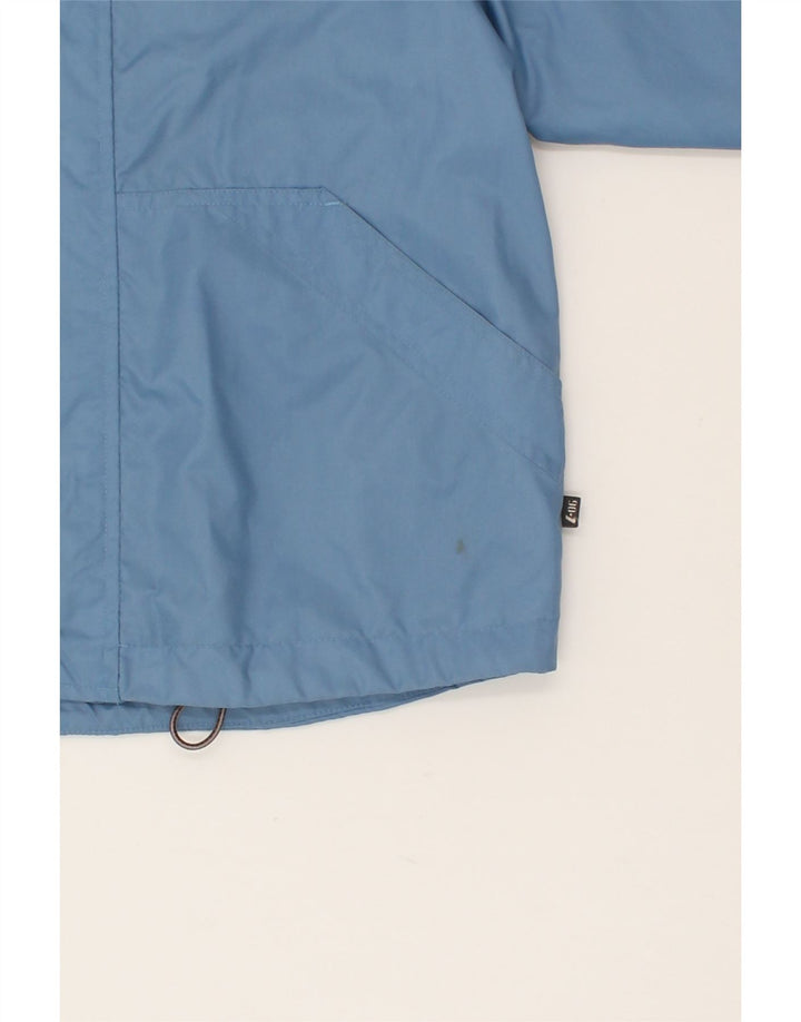 INVICTA Boys Hooded Rain Jacket 9-10 Years Blue Nylon Vintage Invicta and Second-Hand Invicta from Messina Hembry 