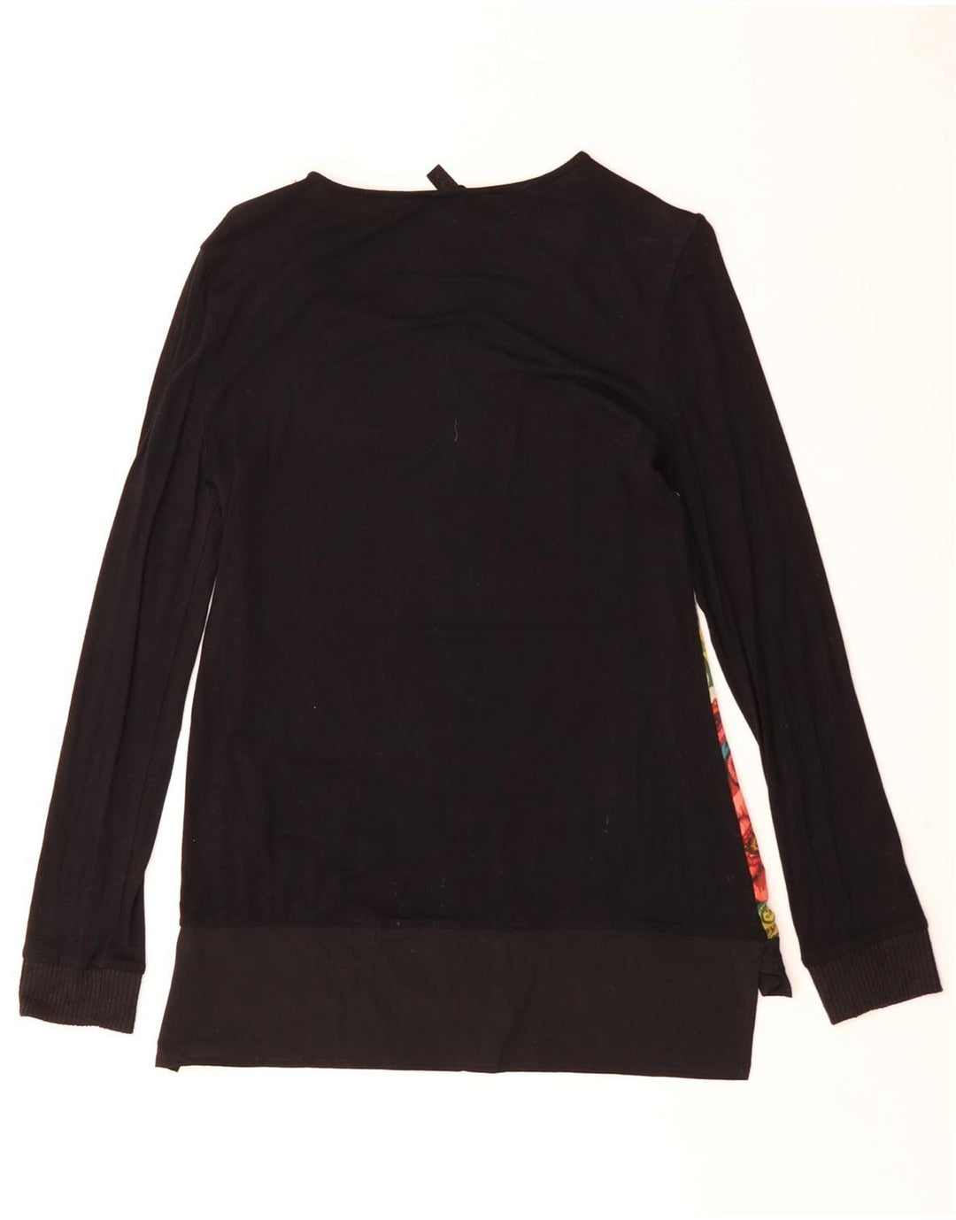 DESIGUAL Top gráfico para mujer de manga larga UK 40 Medium Black Floral