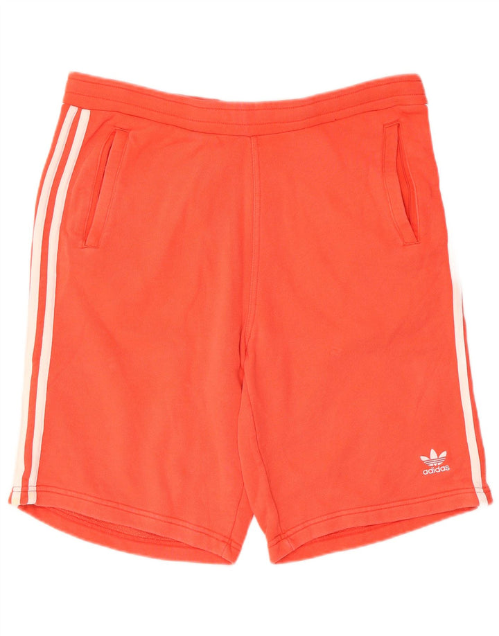 Adidas - Pantalones cortos deportivos para hombre, tamaño grande, algodón rojo