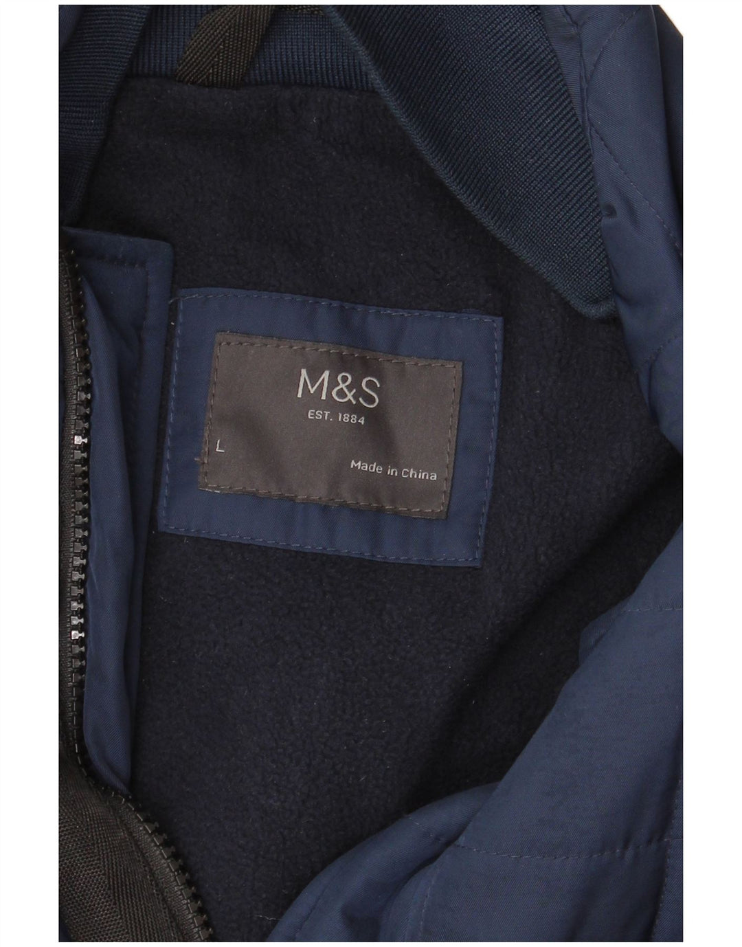Marks & Spencer Chaqueta acolchada para hombre UK 40 Large Azul marino