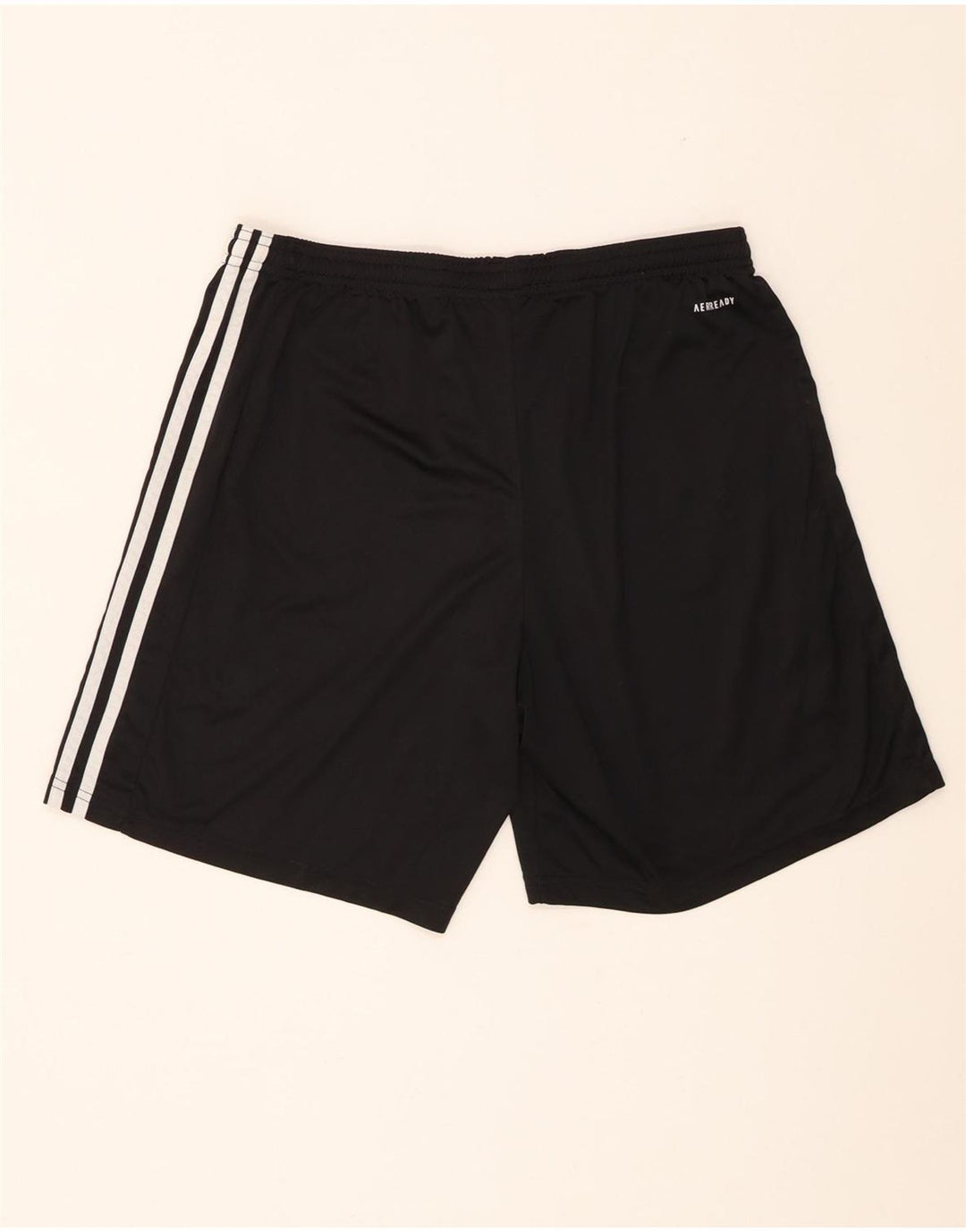 Adidas - Pantalones cortos deportivos Aeroready para hombre, tamaño grande, poliéster negro