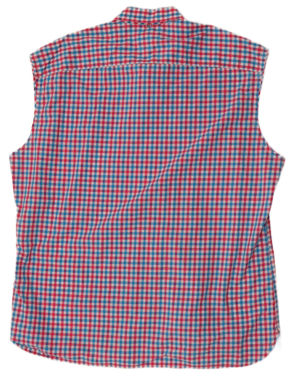 Tommy Hilfiger Camisa sin mangas para hombre, ajuste personalizado, 2XL, multicolor