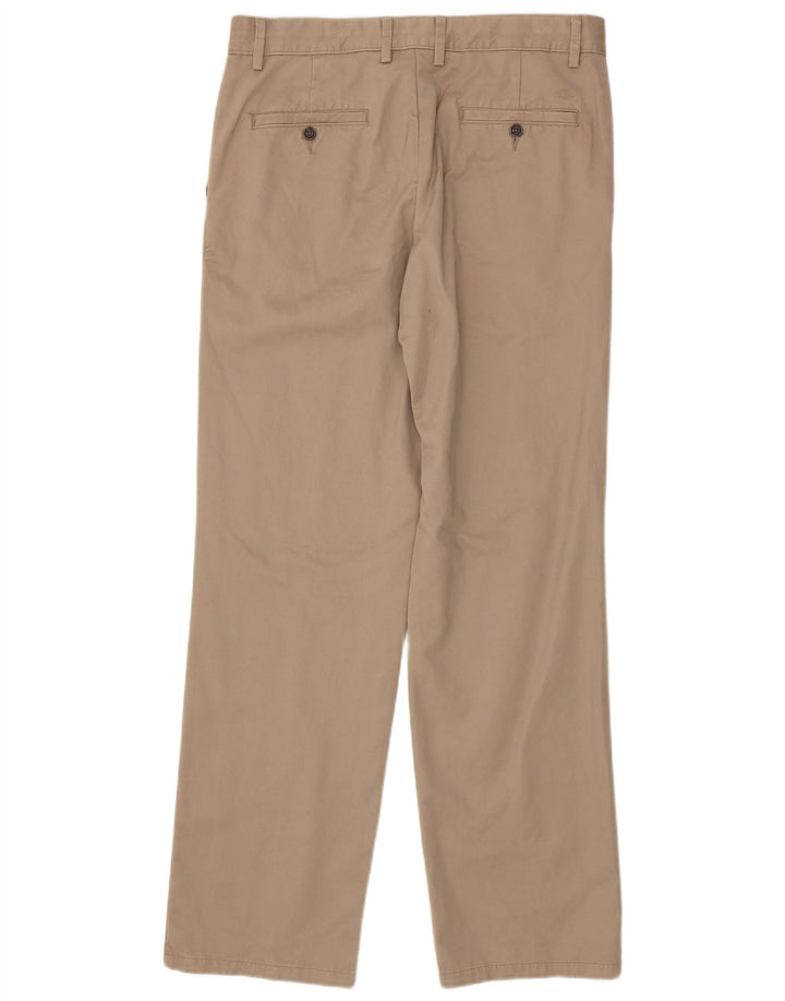 DOCKERS Pantalón chino recto para hombre W34 L34 Algodón beige