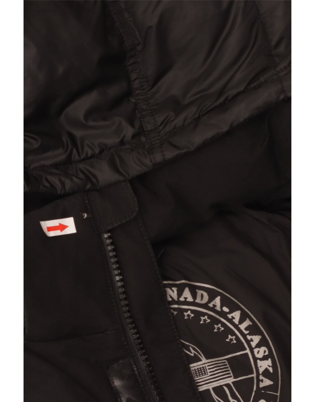 CANADIENS Chaqueta acolchada con capucha para hombre IT 56 3XL Poliéster negro