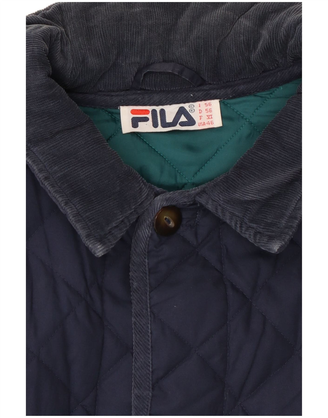 Fila Chaqueta acolchada para hombre IT 56 3XL Azul marino