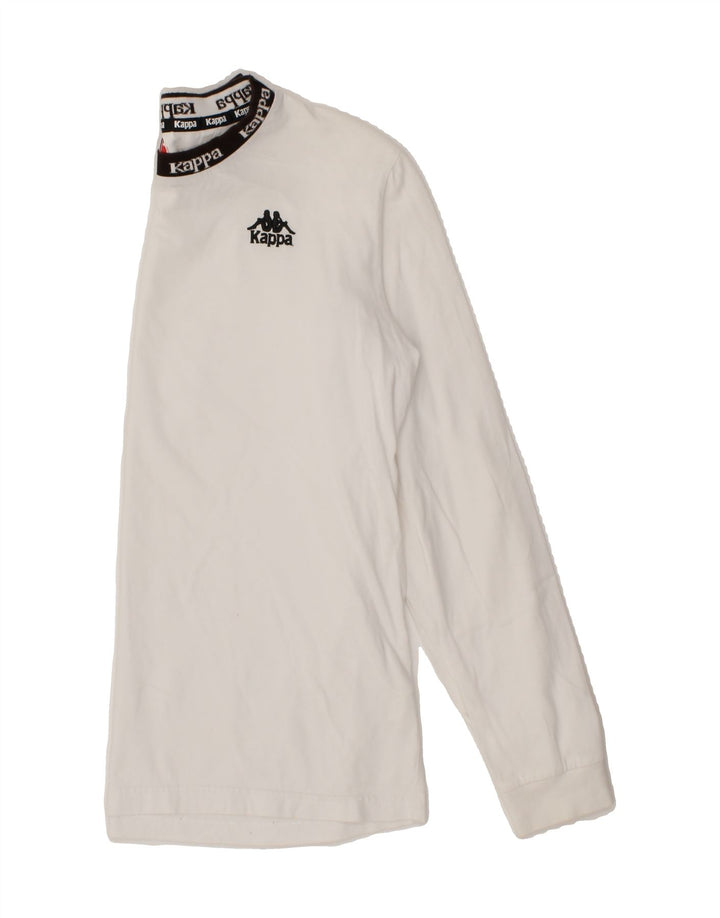 KAPPA Mens Top Long Sleeve Large White Cotton Vintage Kappa and Second-Hand Kappa from Messina Hembry 