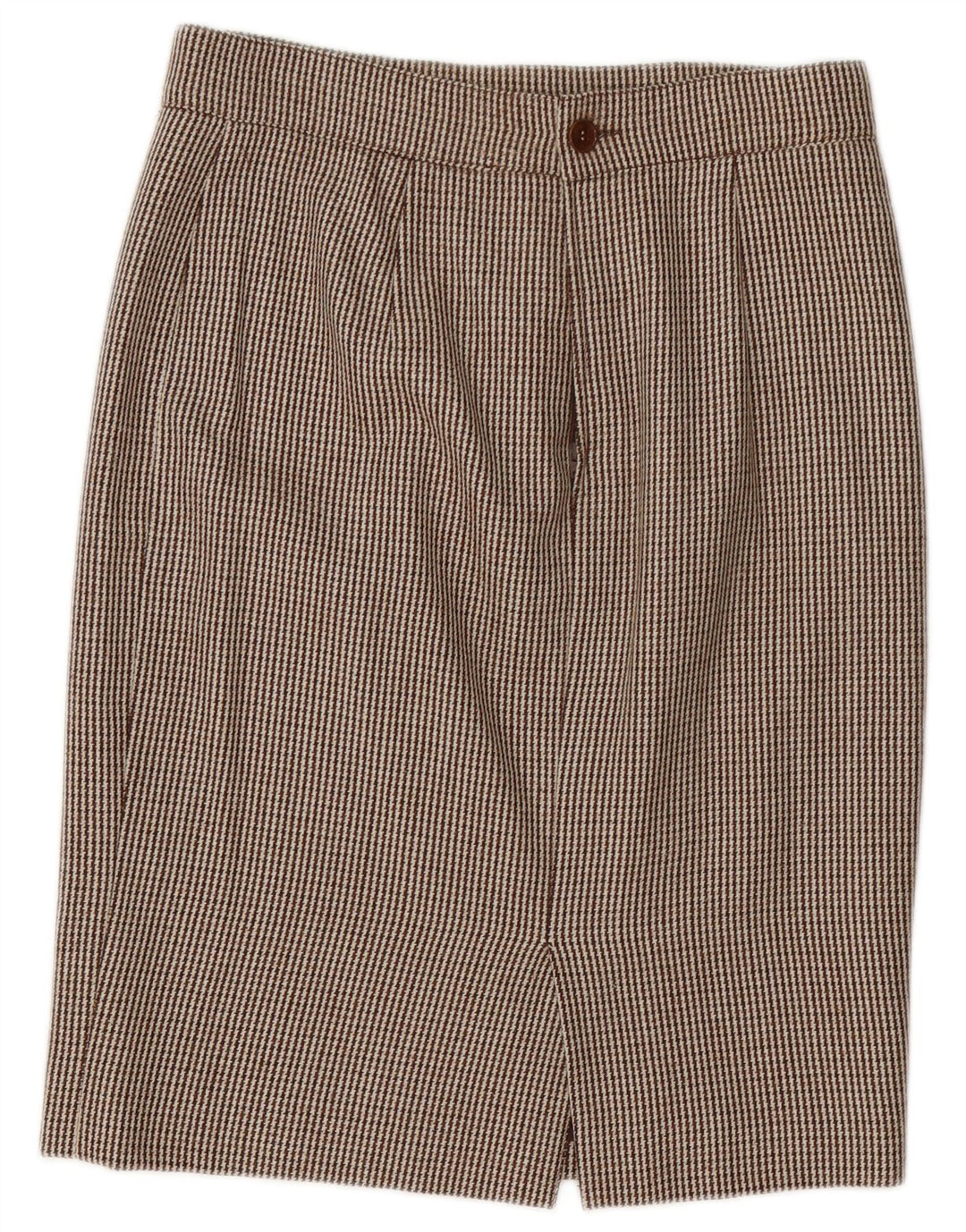 Genny Conjunto de falda de 2 piezas con 2 botones para mujer UK 14 Medium W32 Brown Houndstooth