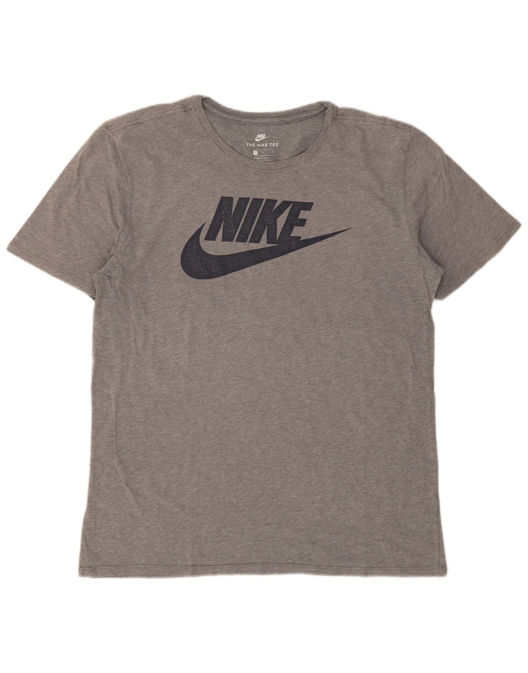 Nike Camiseta con gráfico de corte atlético para hombre, talla grande, gris moteado