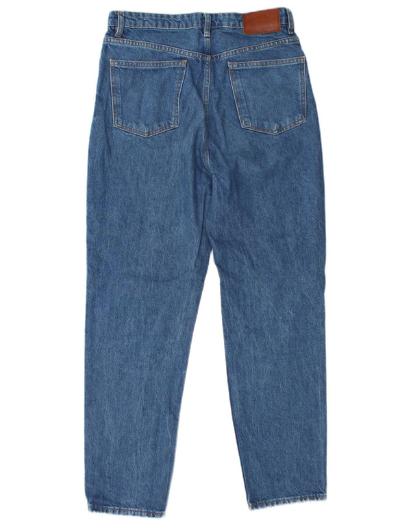 Zara Jeans Mom de Talle Alto para Mujer EU 38 Small W28 L27 Algodón Azul