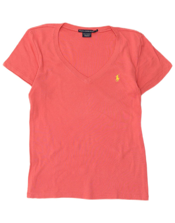 Ralph Lauren - Camiseta para mujer, talla 40, talla grande, algodón rosa
