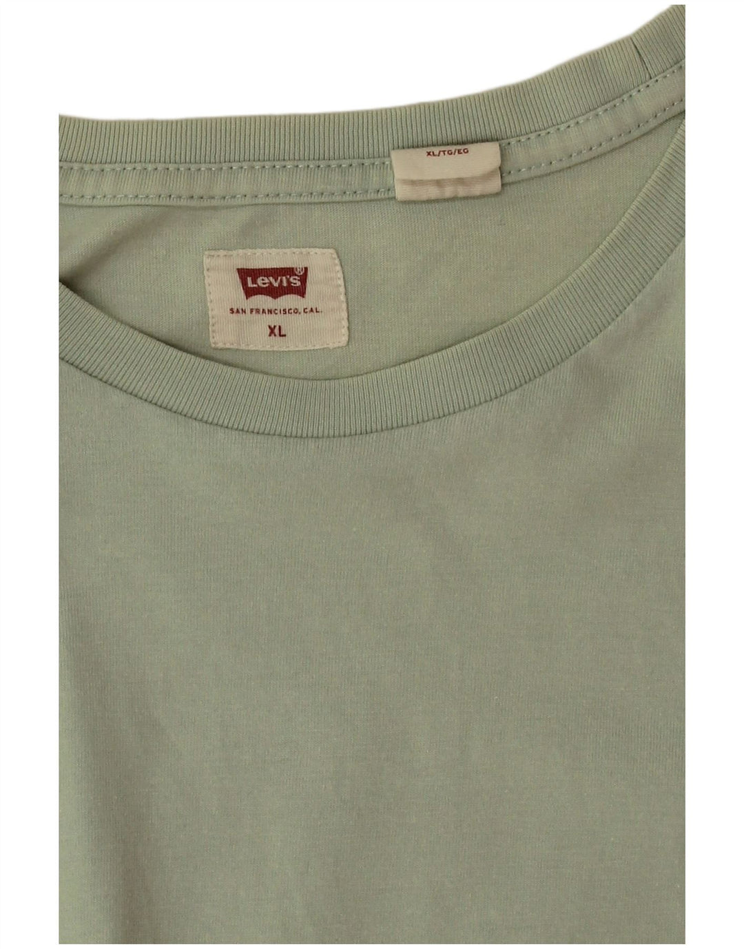 Levi's Hombre Camiseta Top XL Algodón Verde