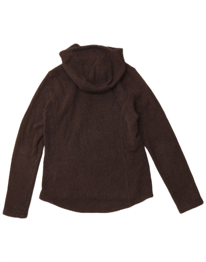 THE NORTH FACE Jersey con capucha y cuello con botones para mujer UK 10 Small Grey Poliéster