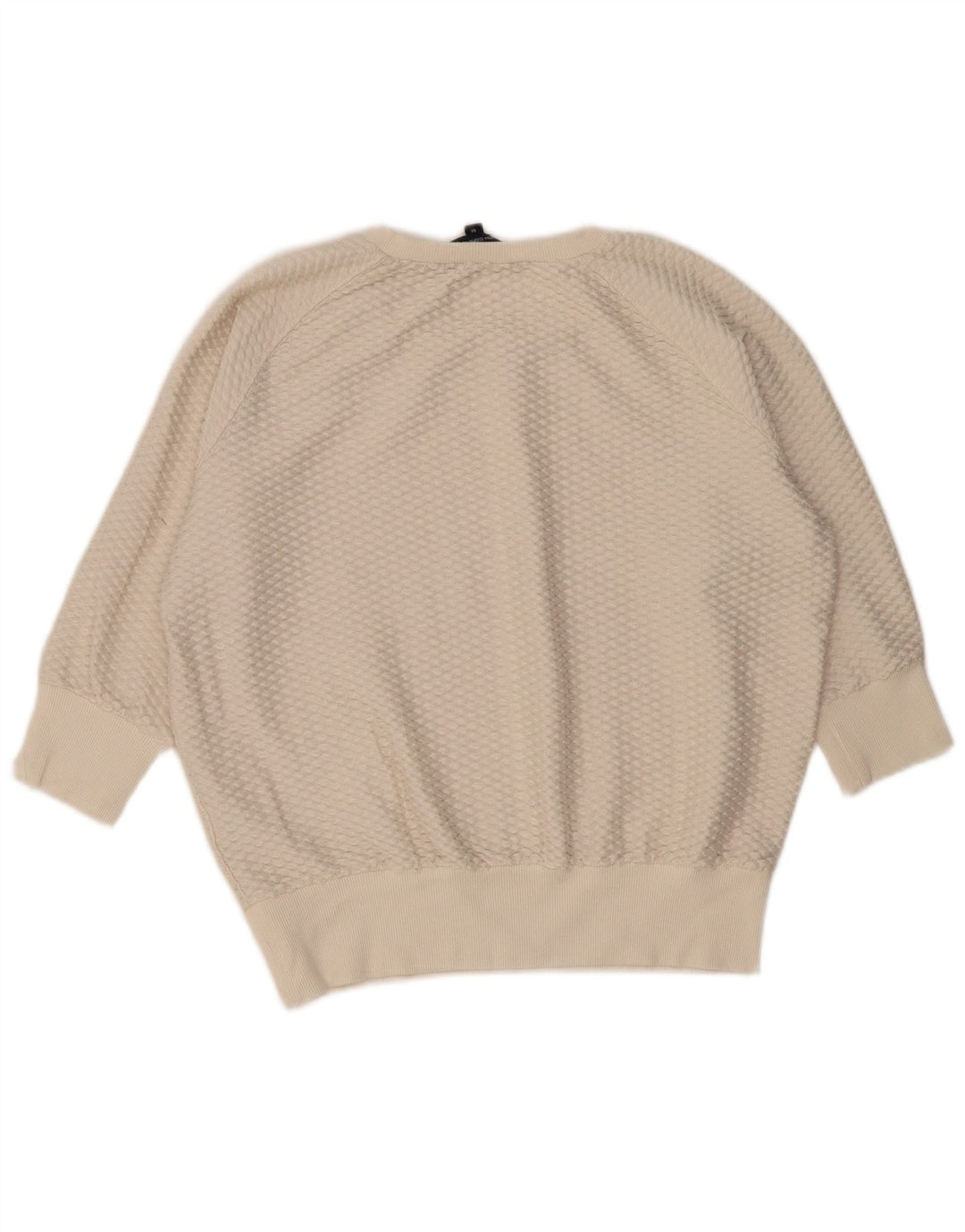 French Connection Suéter tipo jersey para mujer con cuello barco UK 44 Mediano Blanco roto