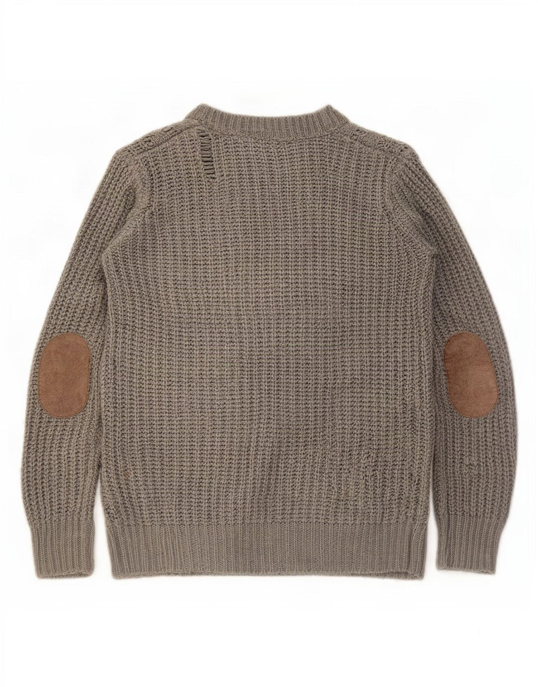 Zara Mujer Cárdigan Suéter UK 10 Small Gris Acrílico