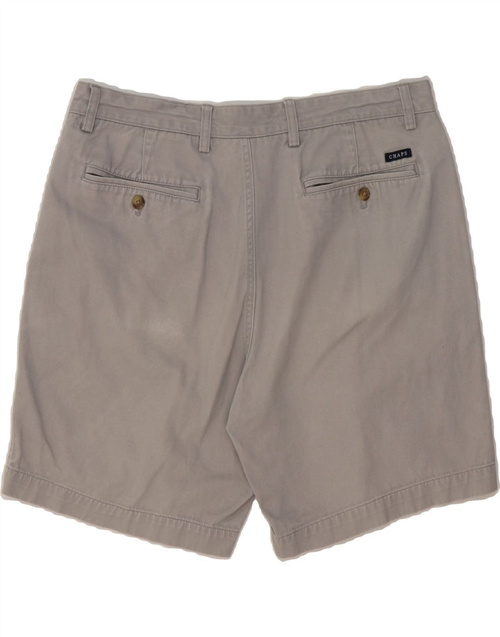 CHAPS Mens Chino Shorts W36 Large Grey Cotton Vintage Chaps and Second-Hand Chaps from Messina Hembry 