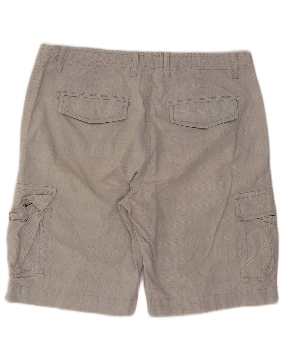 Woolrich Pantalones cortos tipo cargo para hombre W34 Large Grey Check