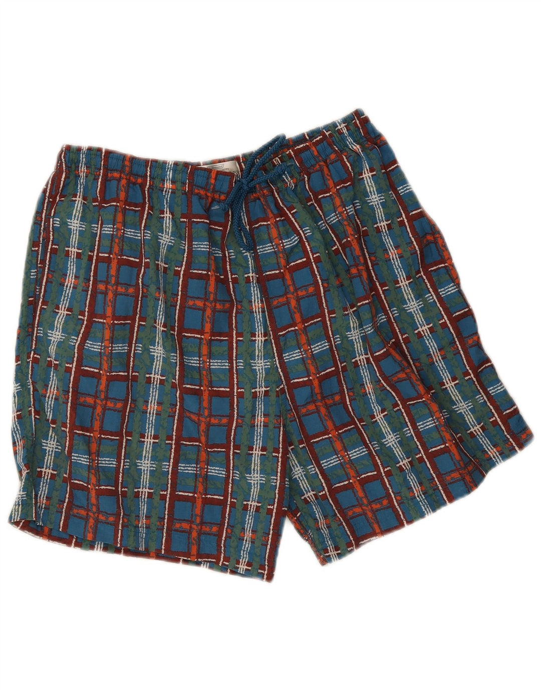St. Bernard Bañador para Hombre Mediano Cuadros Multicolores