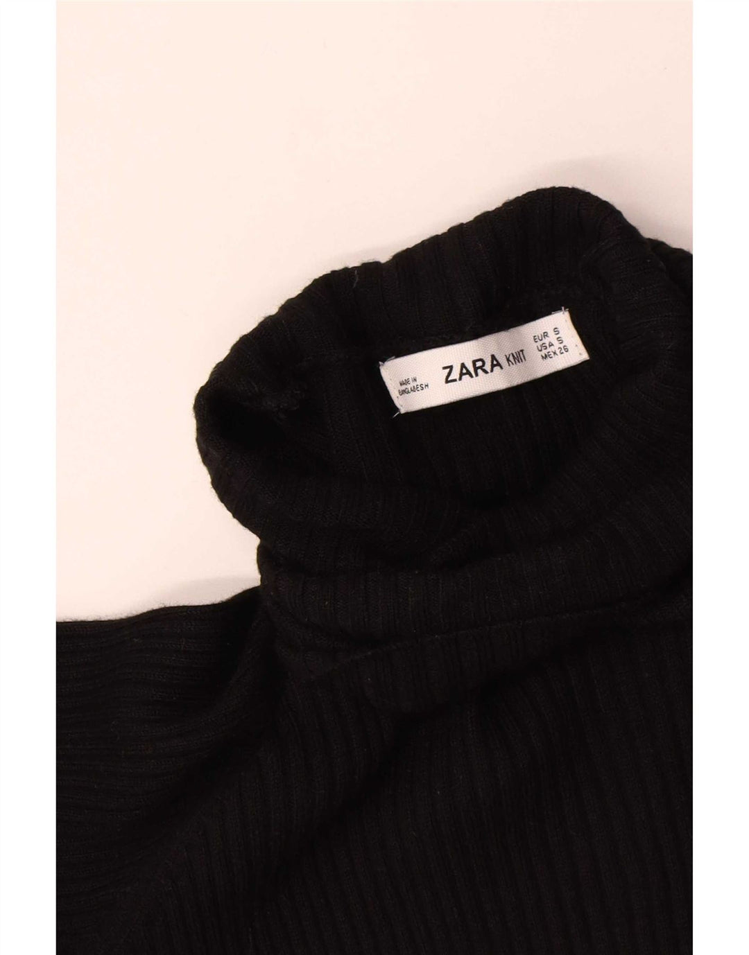 Zara Vestido Maxi Jumper para Mujer UK 8 Small Negro