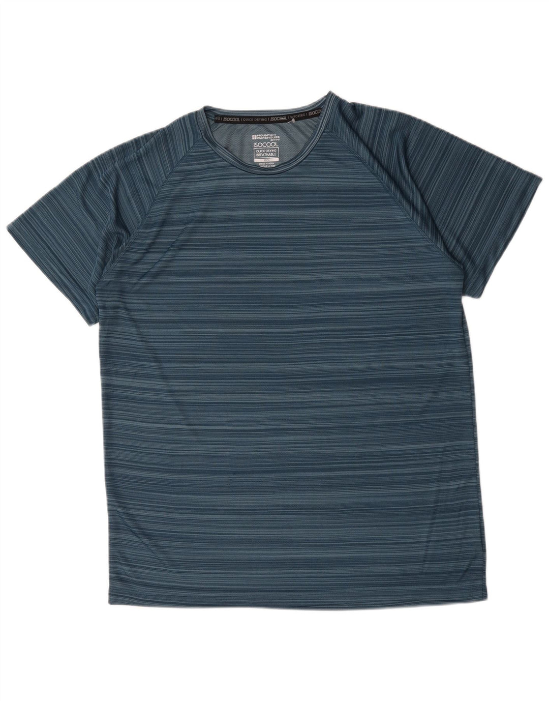 Camiseta para hombre Mountain Warehouse Top XL azul a rayas