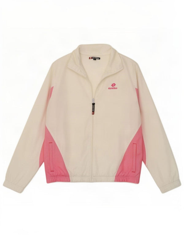 Lotto Chaqueta de chándal extragrande para mujer UK 10 Small White Colorblock