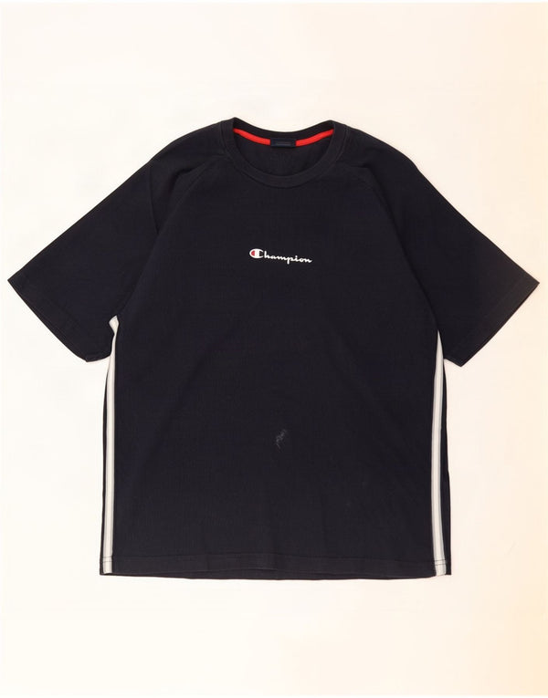 Champion Camiseta para hombre Top Large Azul Marino Algodón