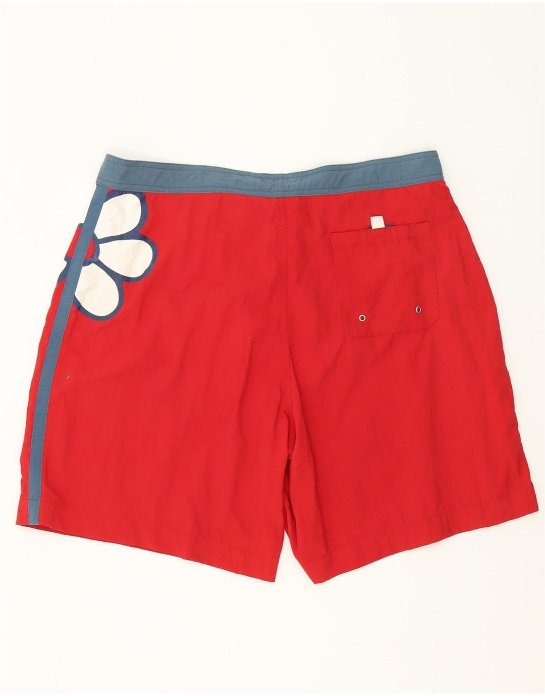 Guru Bañador con estampado gráfico para hombre, talla grande, color rojo