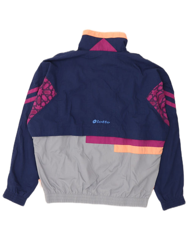 Lotto Mens Graphic Chándal Top Chaqueta Grande Azul Marino Colorblock