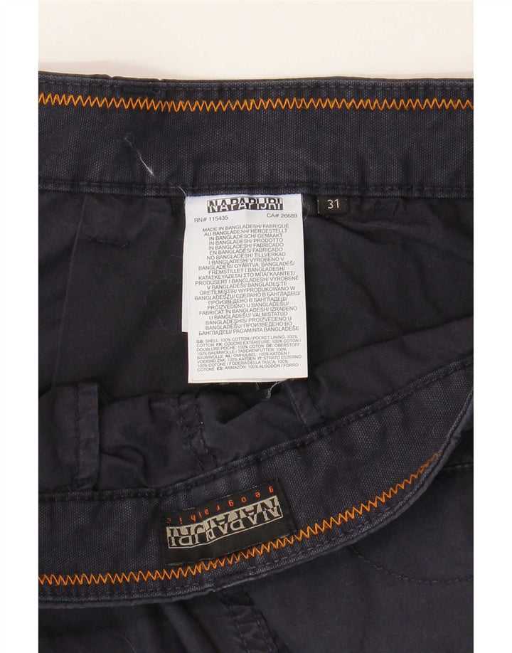 Napapijri Pantalones cortos chinos para hombre W31 Medium Azul marino Algodón
