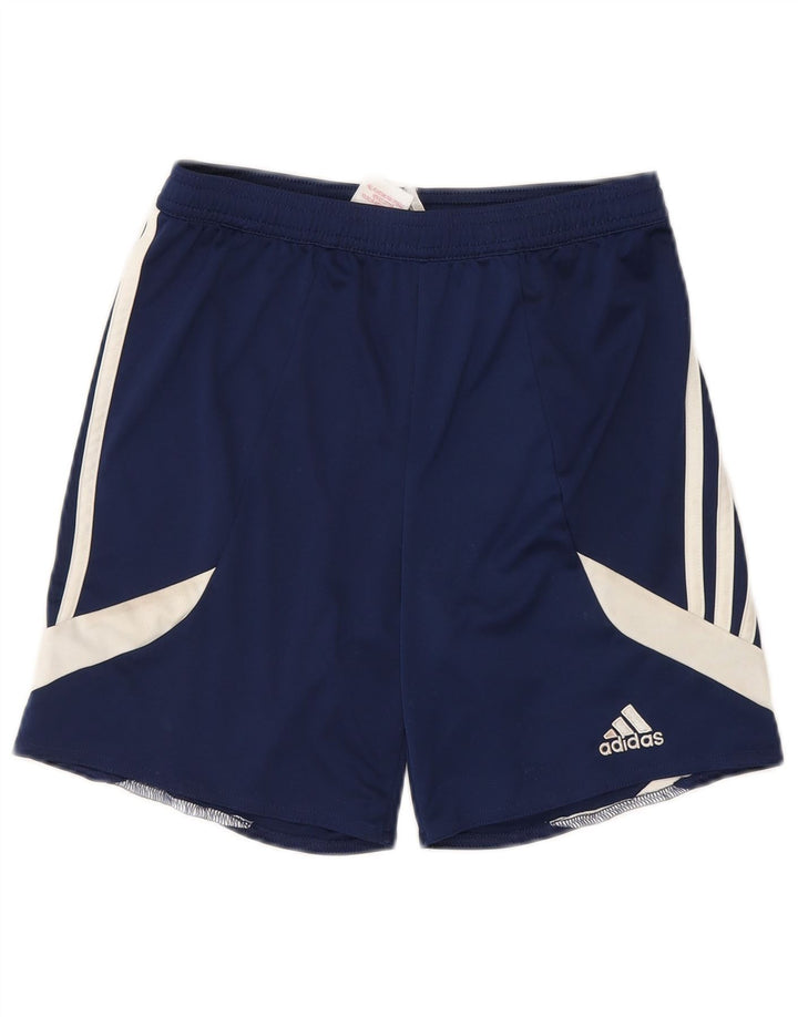 ADIDAS Pantalones cortos deportivos Climalite para niños 11-12 años Grande Azul marino