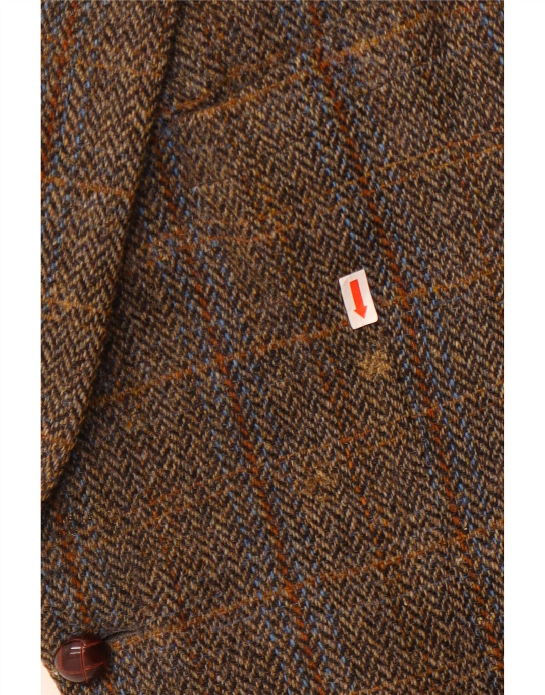 Walker and Hawkes Harris Tweed Blazer Chaqueta para Hombre IT 46 3XL Marrón