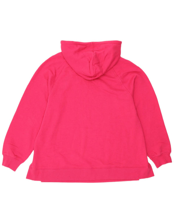 Marks & Spencer - Sudadera con capucha para mujer, talla 40, talla grande, algodón rosa