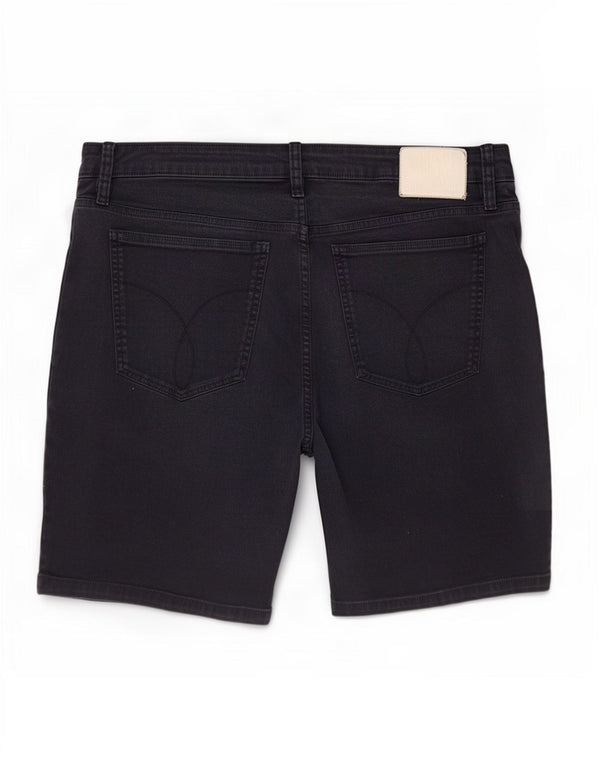 Calvin Klein - Pantalones cortos de mezclilla para hombre, talla grande, W36, algodón azul marino