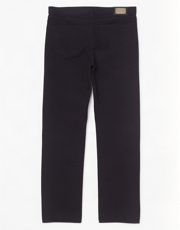 Hugo Boss Pantalones casuales rectos para hombre W34 L34 Algodón azul marino