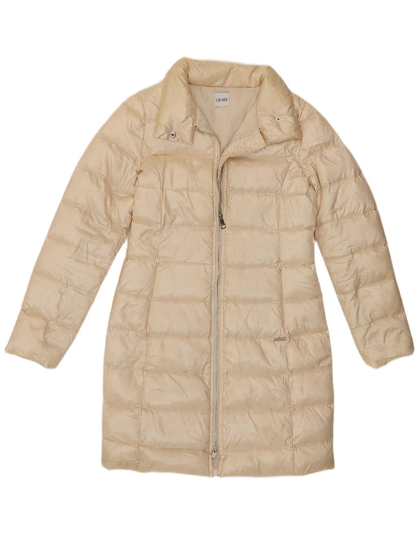Abrigo acolchado para mujer Liu Jo IT 38 XS Poliamida blanco roto