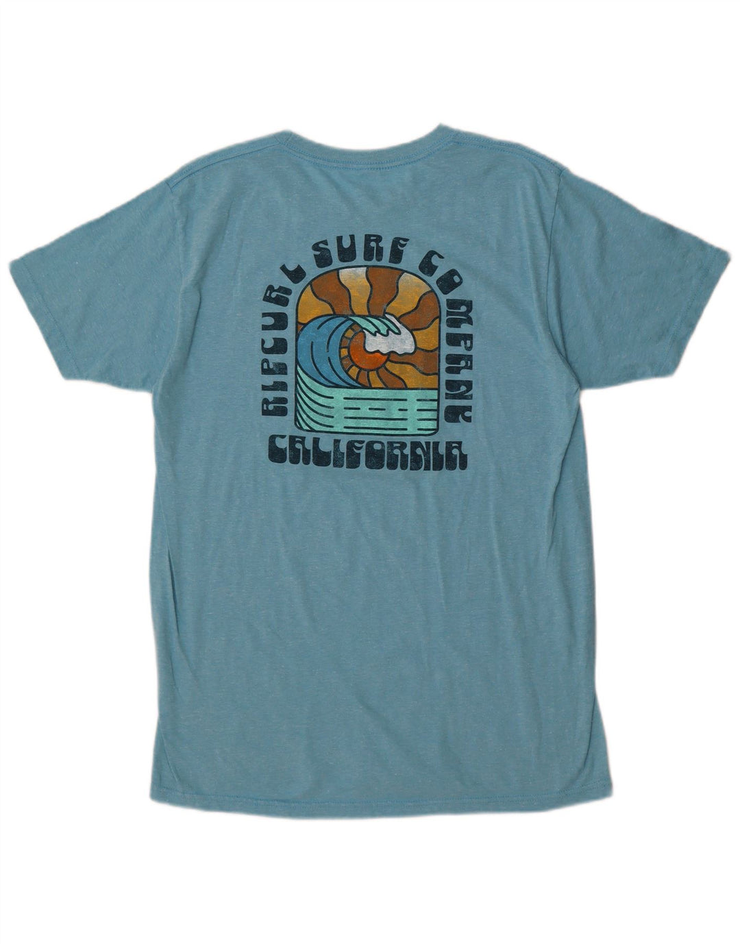 Rip Curl Camiseta estampada de ajuste estándar para hombre Top de algodón moteado en azul medio