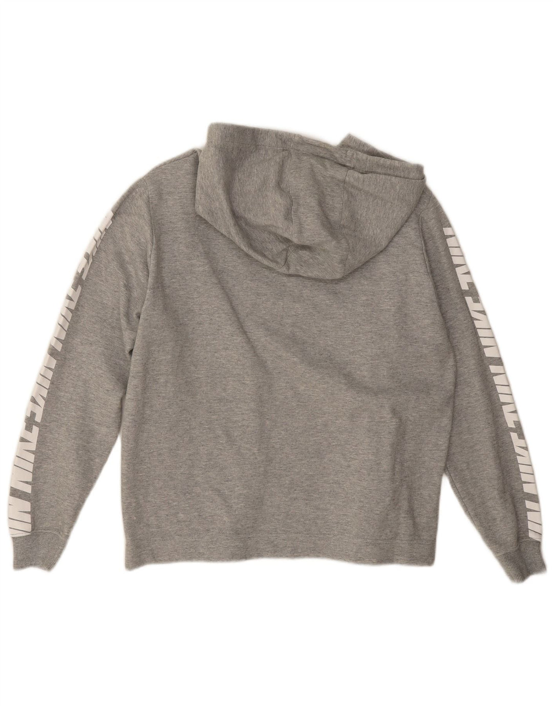 Nike - Sudadera con capucha para mujer, diseño gráfico, talla 40, algodón gris medio
