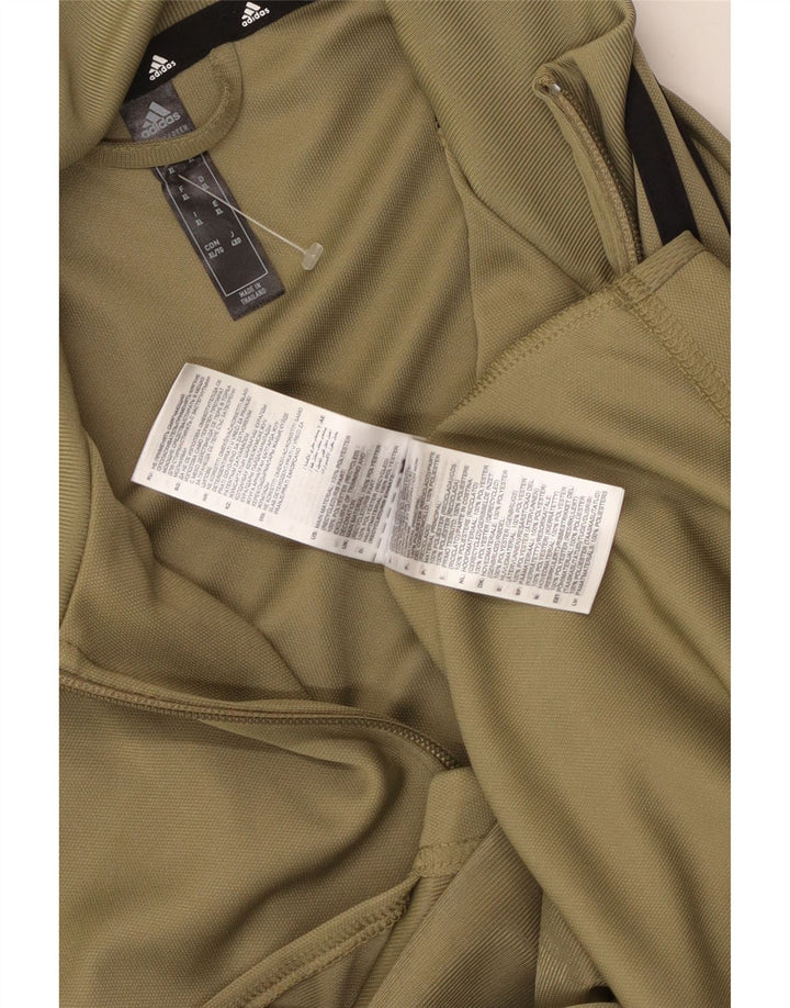 ADIDAS Hombre Aeroready Chándal Top Chaqueta XL Caqui Poliéster