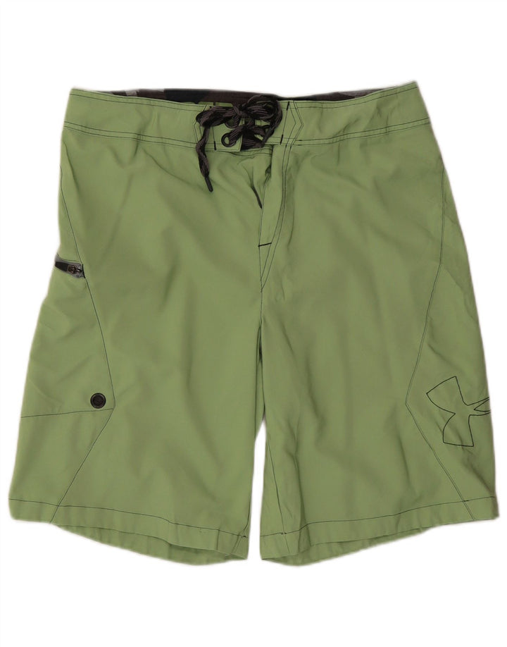 UNDER ARMOUR Bañador con estampado gráfico para hombre Poliéster verde grande