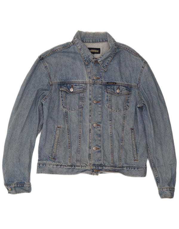 Carrera Chaqueta vaquera para hombre UK 40 Grande Algodón azul