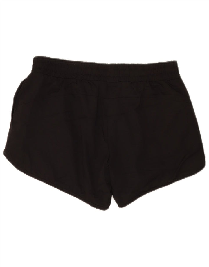 Puma Pantalones cortos deportivos para mujer UK 10 Small Poliéster negro