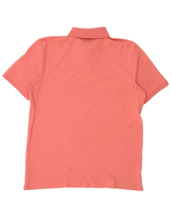 G-STAR Polo para hombre de algodón rosa grande