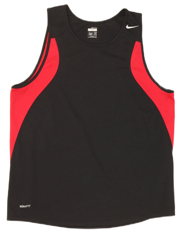 Nike - Camiseta sin mangas para hombre, color negro mediano