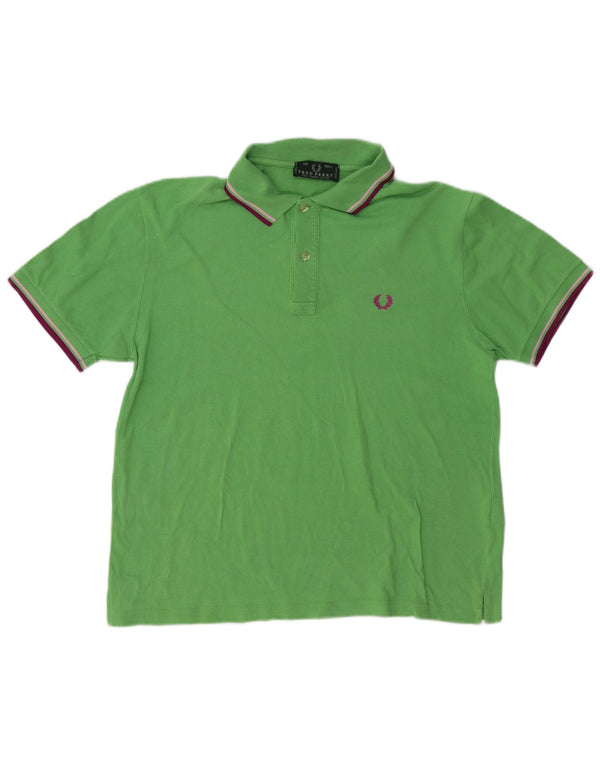 FRED PERRY Polo Hombre Algodón Verde Medio