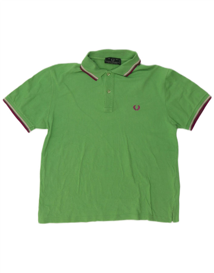 FRED PERRY Polo Hombre Algodón Verde Medio