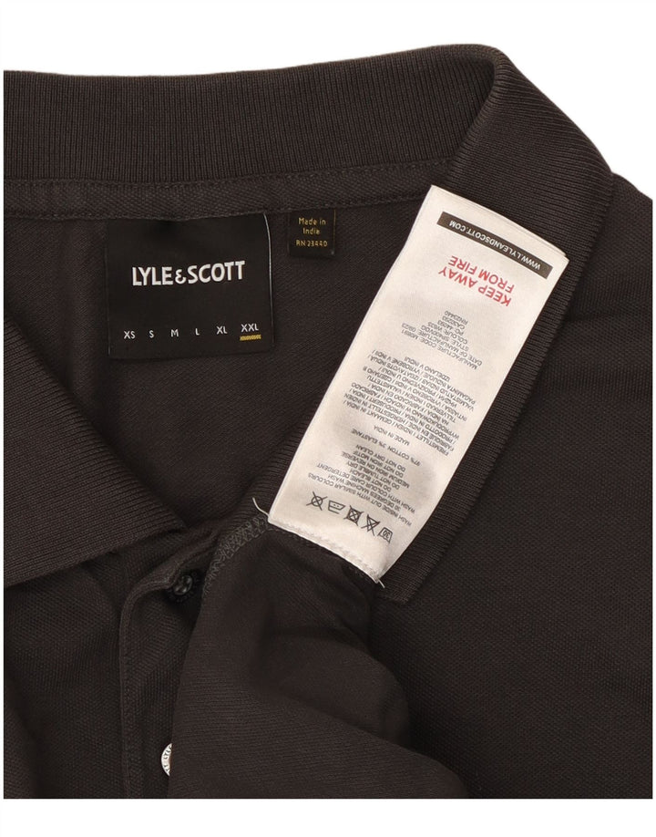 Lyle & Scott Polo para hombre 2XL Algodón gris