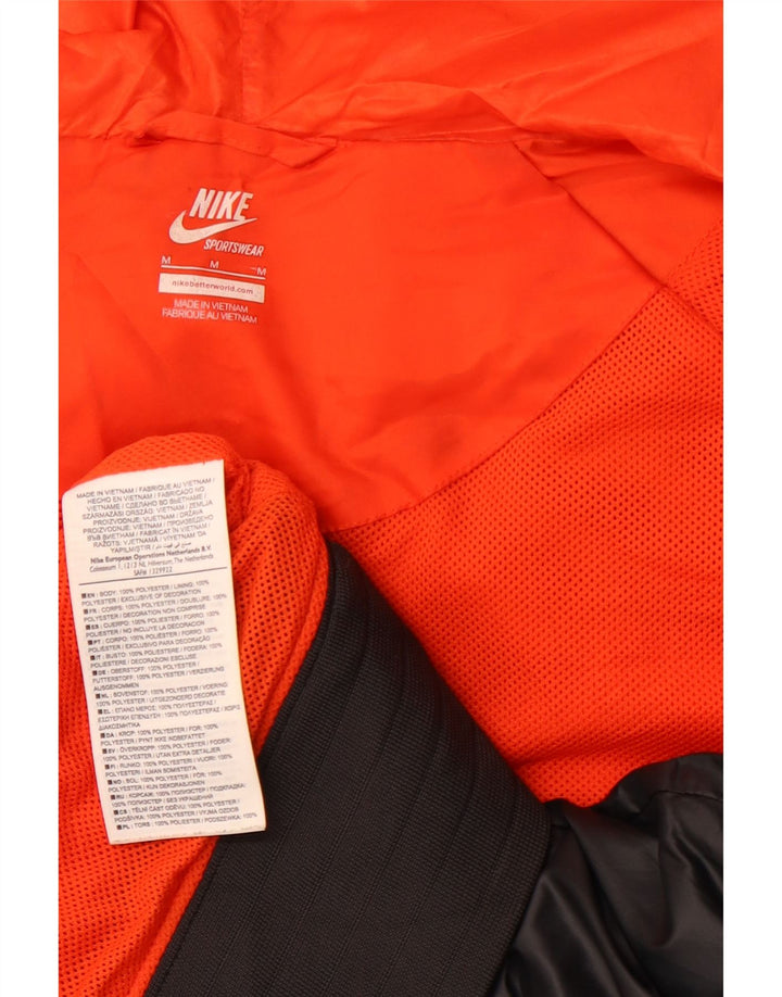 NIKE Hombre Chándal con capucha Top Jacket Medium Black Colourblock Poliéster